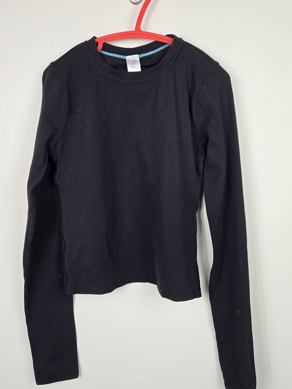 Ivivva by Lululemon Girls Black Long Sleeve Active Athletic Top Size 7